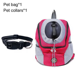 Pet Travel Carrier Bag  WideNet Global Marketplace Rose Red with Collar L for 10-13kg 