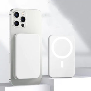 Magnetic Wireless Charger  WideNet Global Marketplace White 10000mAh 