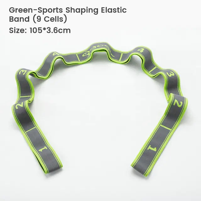 Yoga Elastic Band  WideNet Global Marketplace Green 9 Grids Plus 