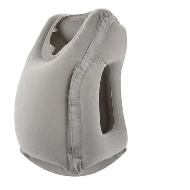 Travel Pillow  WideNet Global Marketplace Grey  