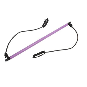 Portable Pilates Bar and Resistance Band  WideNet Global Marketplace Purple  