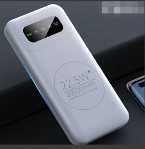 22.5W 10000mAh Portable Power Bank  WideNet Global Marketplace White 20000mAh 