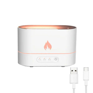 Flame Humidifier  WideNet Global Marketplace White Update Version  