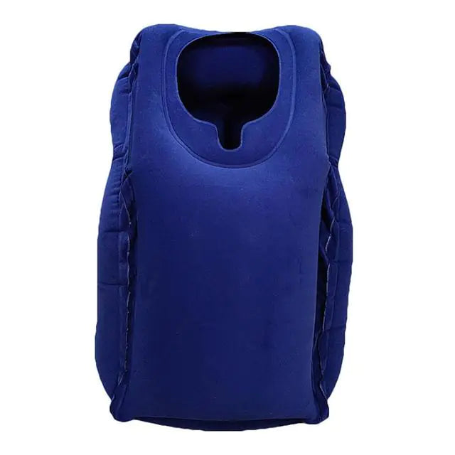 Travel Pillow  WideNet Global Marketplace Blue  