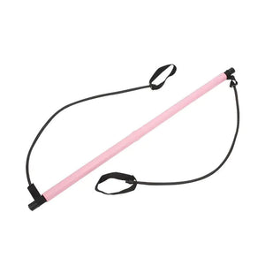 Portable Pilates Bar and Resistance Band  WideNet Global Marketplace Pink  