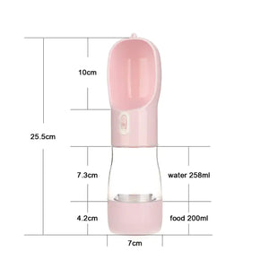 Pet Dog Water Bottle Feeder  WideNet Global Marketplace Pink1  