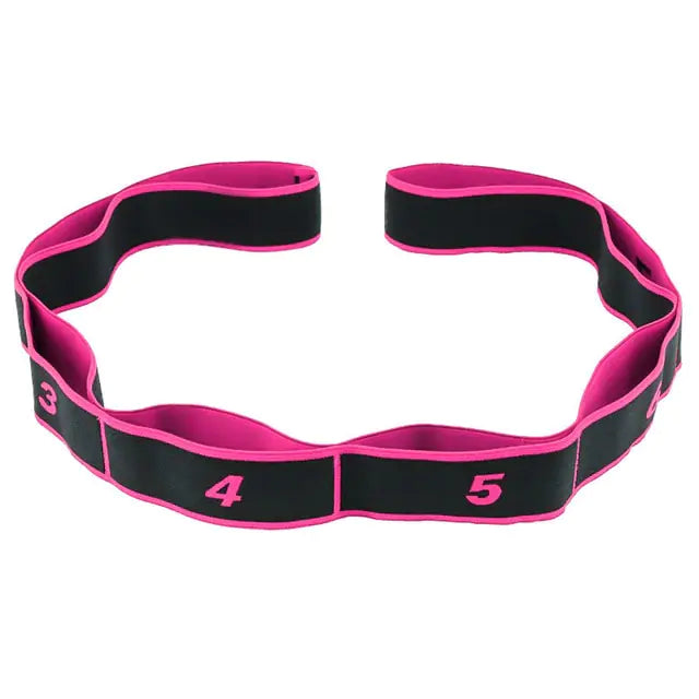 Yoga Elastic Band  WideNet Global Marketplace Red 8 Grids Rode 