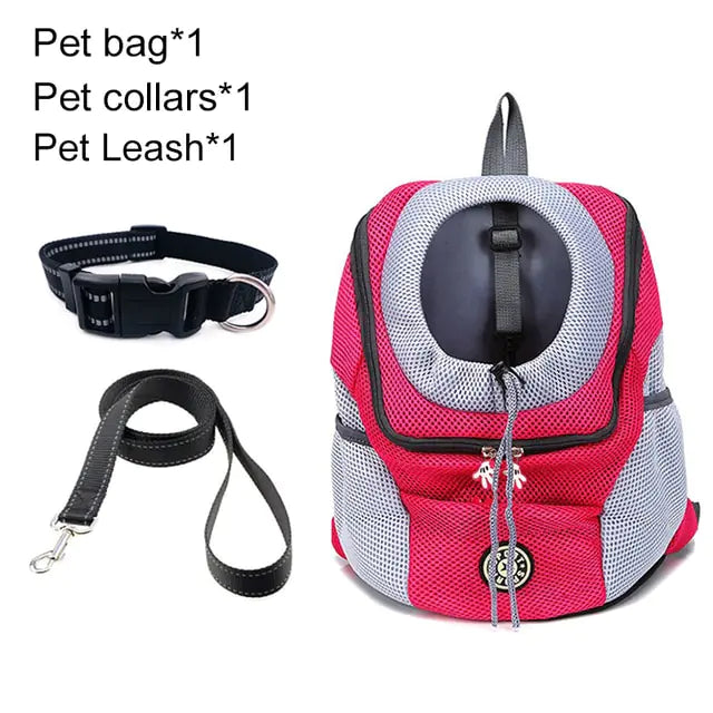 Pet Travel Carrier Bag  WideNet Global Marketplace Rose red set M for 5-10kg 