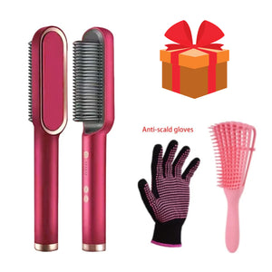 Hair Straightener Comb Set  WideNet Global Marketplace Red  