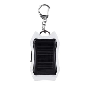 Solar Keychain Charger: Portable Power  WideNet Global Marketplace White  