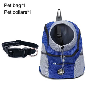 Pet Travel Carrier Bag  WideNet Global Marketplace Blue with Collar S for 0-5kg 