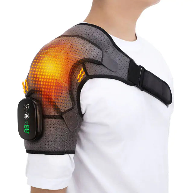 Electric Shoulder Brace  WideNet Global Marketplace Black Gray  