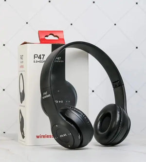 Air Max Wireless Stereo Headphone  WideNet Global Marketplace P47 Black  