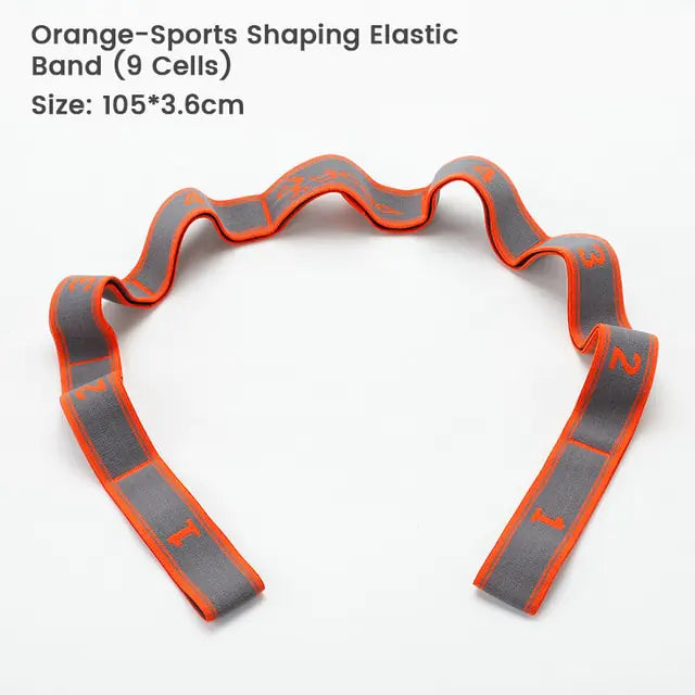 Yoga Elastic Band  WideNet Global Marketplace Orange 9 Grids Plus 
