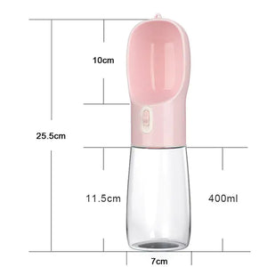 Pet Dog Water Bottle Feeder  WideNet Global Marketplace Pink2  