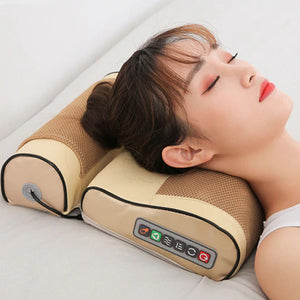 Electric Shiatsu Massage Pillow  WideNet Global Marketplace Six Button Two US Plug 