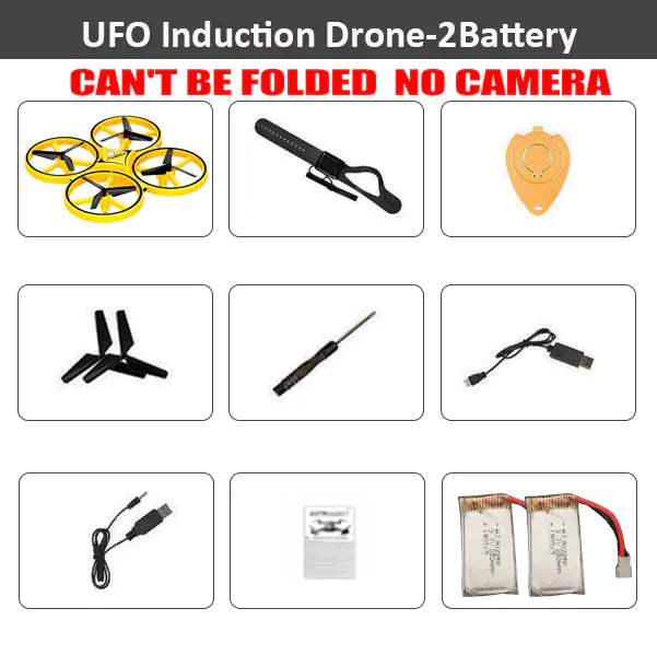 Quadcopter Flying Drone  WideNet Global Marketplace Yellow No Camera 2Battery 