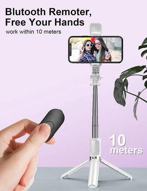 Wireless Bluetooth Selfie Stick Tripod  WideNet Global Marketplace   