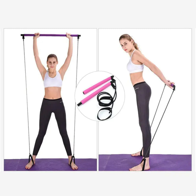 Portable Pilates Bar and Resistance Band  WideNet Global Marketplace   